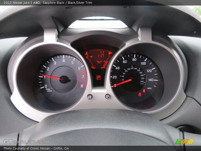 Sapphire Black / Black/Silver Trim 2012 Nissan Juke S AWD