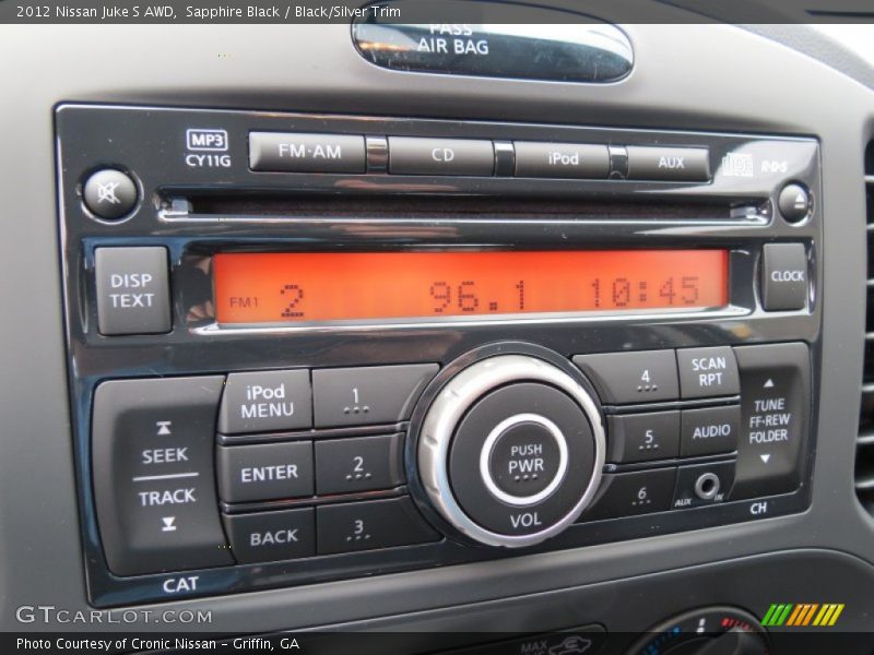 Sapphire Black / Black/Silver Trim 2012 Nissan Juke S AWD