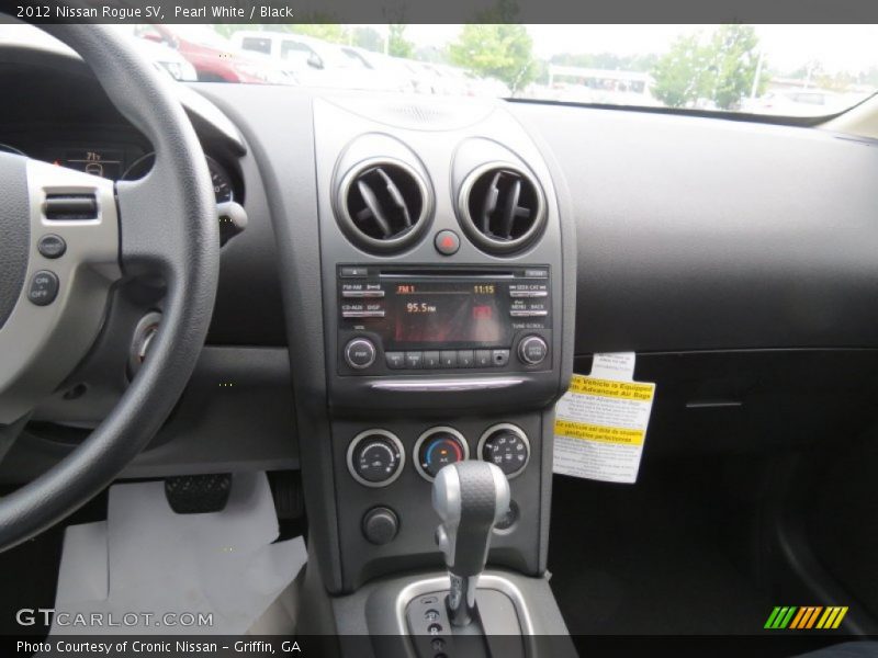 Pearl White / Black 2012 Nissan Rogue SV