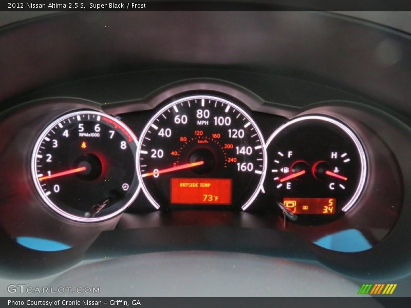 Super Black / Frost 2012 Nissan Altima 2.5 S