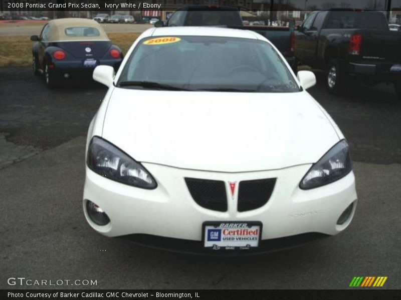 Ivory White / Ebony 2008 Pontiac Grand Prix Sedan