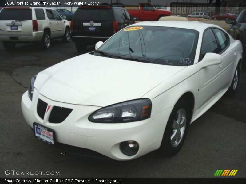 Ivory White / Ebony 2008 Pontiac Grand Prix Sedan