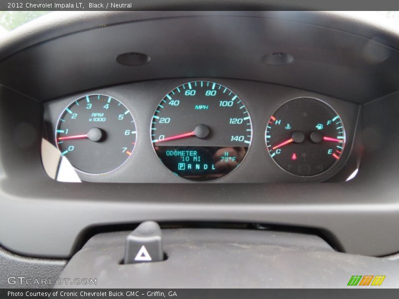 Black / Neutral 2012 Chevrolet Impala LT