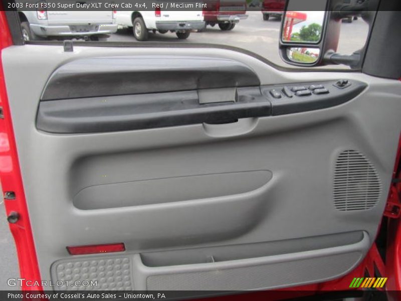 Red / Medium Flint 2003 Ford F350 Super Duty XLT Crew Cab 4x4