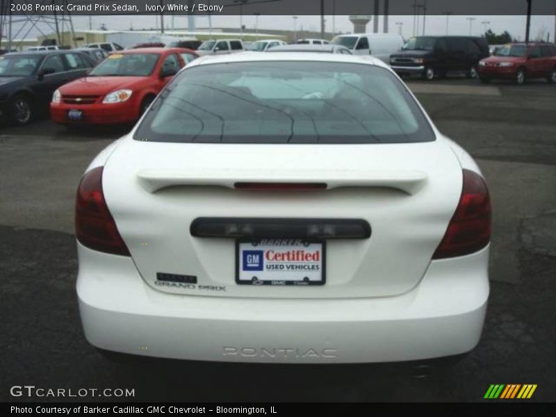 Ivory White / Ebony 2008 Pontiac Grand Prix Sedan