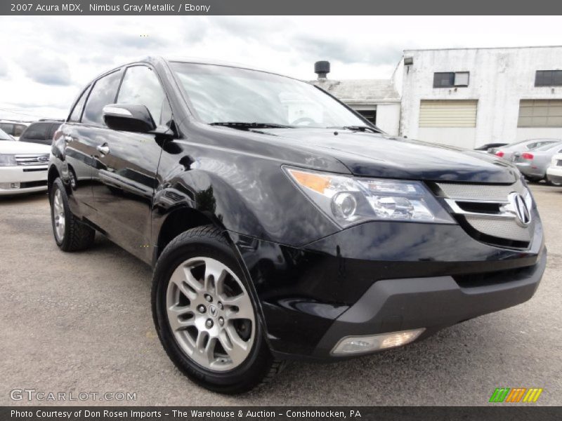 Nimbus Gray Metallic / Ebony 2007 Acura MDX
