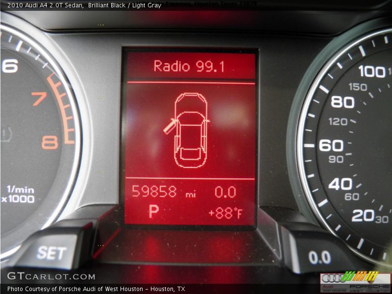 Brilliant Black / Light Gray 2010 Audi A4 2.0T Sedan