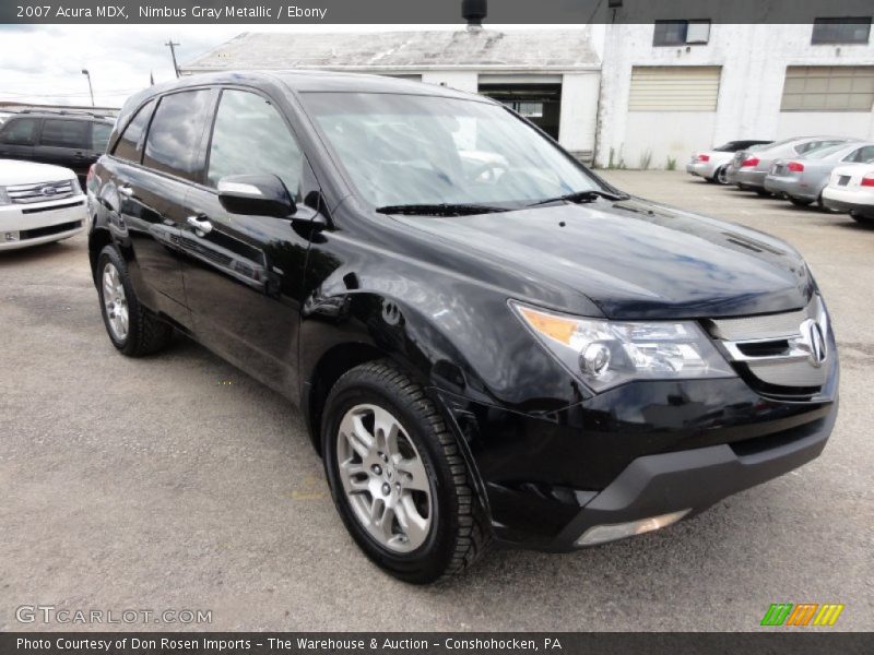 Nimbus Gray Metallic / Ebony 2007 Acura MDX