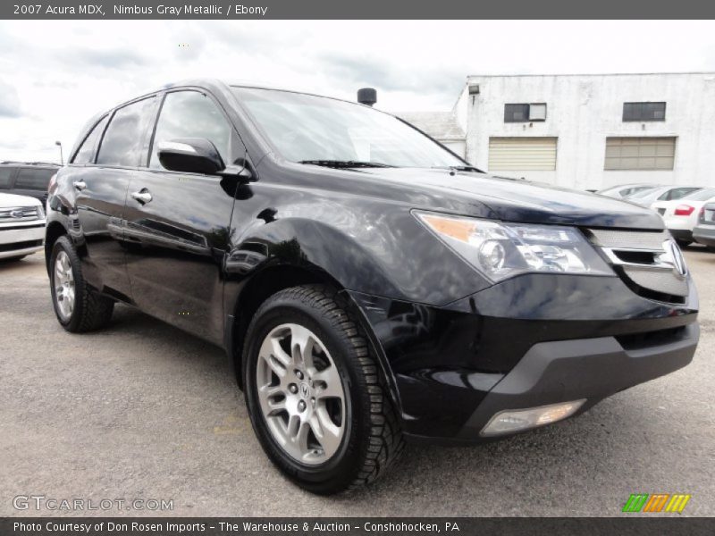 Nimbus Gray Metallic / Ebony 2007 Acura MDX