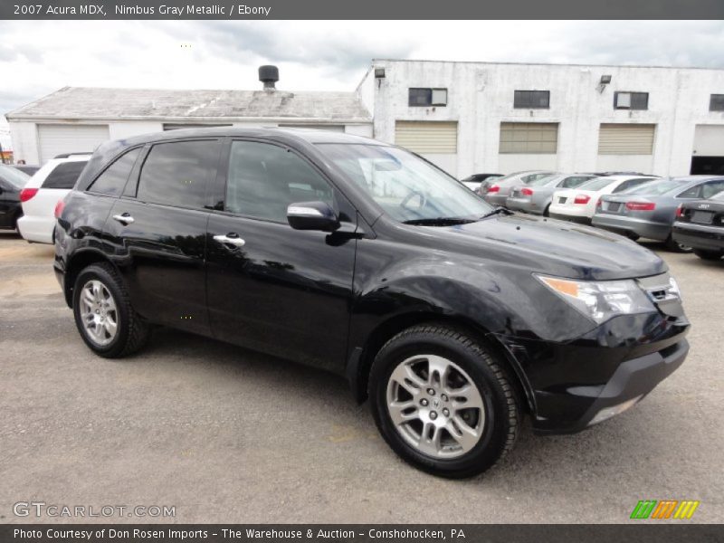 Nimbus Gray Metallic / Ebony 2007 Acura MDX