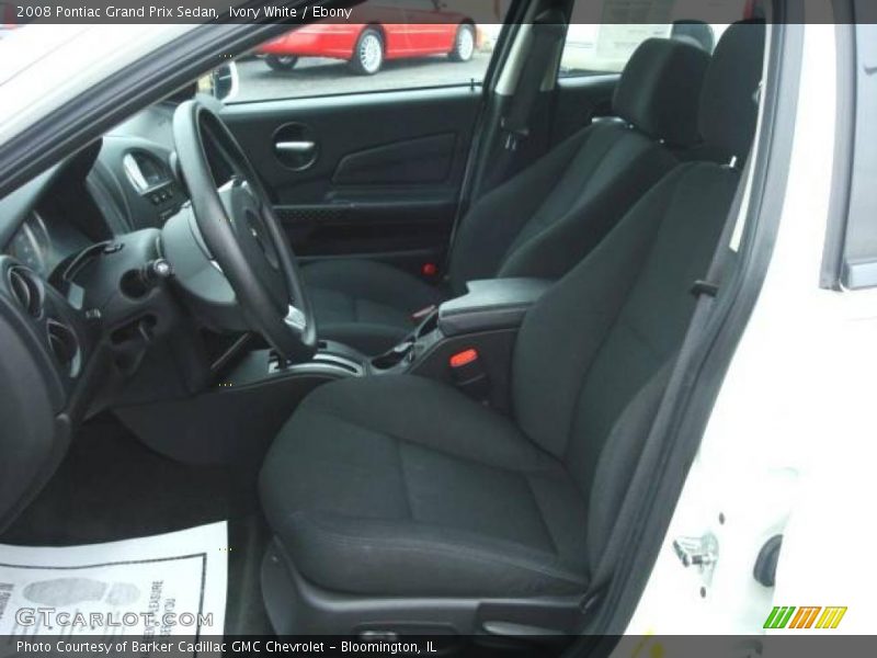 Ivory White / Ebony 2008 Pontiac Grand Prix Sedan