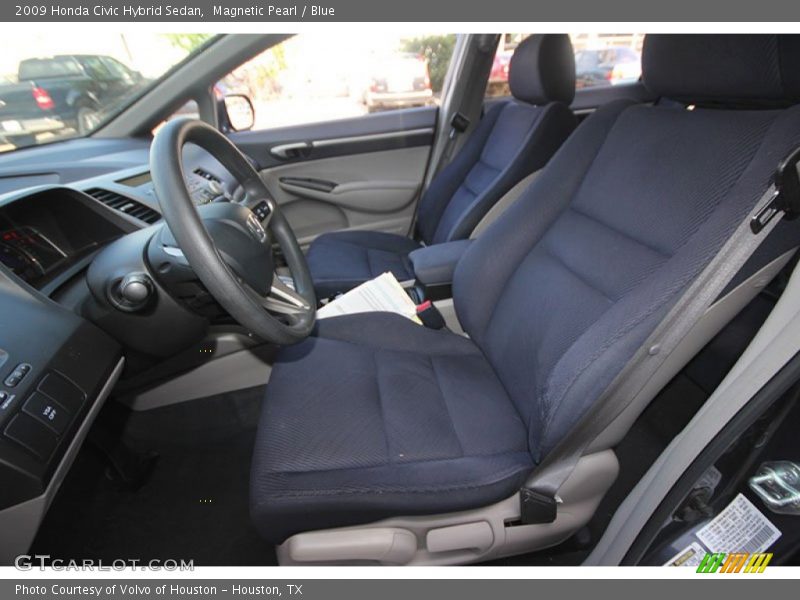 Magnetic Pearl / Blue 2009 Honda Civic Hybrid Sedan