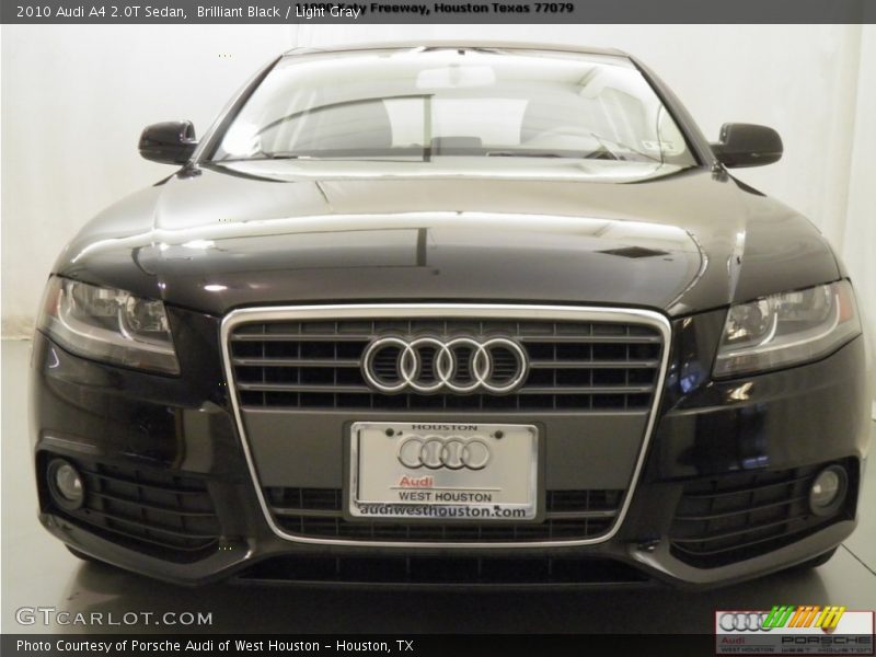 Brilliant Black / Light Gray 2010 Audi A4 2.0T Sedan