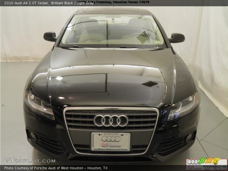 Brilliant Black / Light Gray 2010 Audi A4 2.0T Sedan