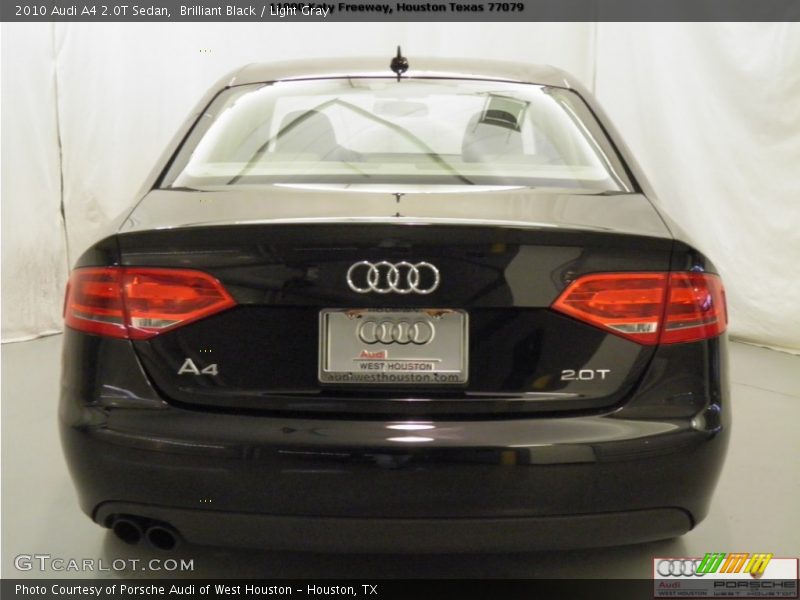 Brilliant Black / Light Gray 2010 Audi A4 2.0T Sedan