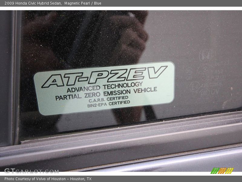 Magnetic Pearl / Blue 2009 Honda Civic Hybrid Sedan