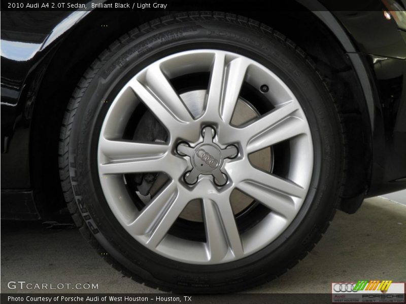 Brilliant Black / Light Gray 2010 Audi A4 2.0T Sedan