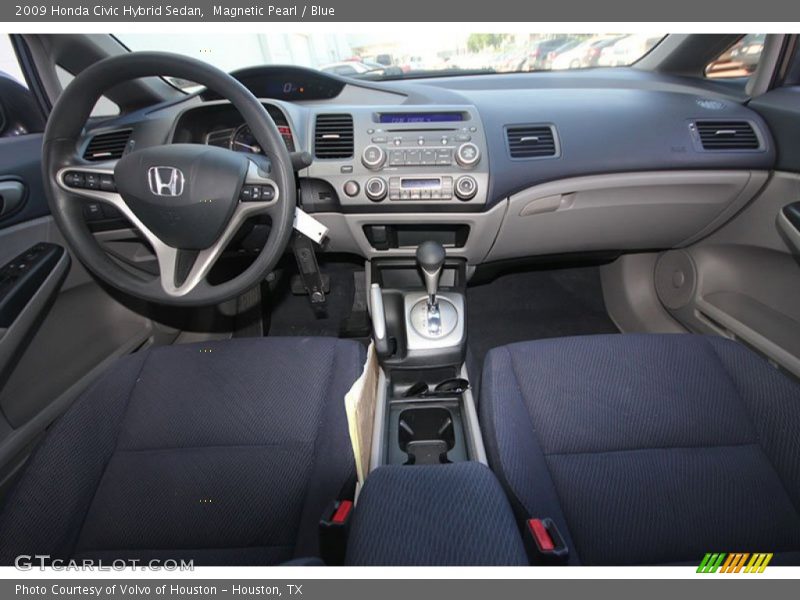 Magnetic Pearl / Blue 2009 Honda Civic Hybrid Sedan