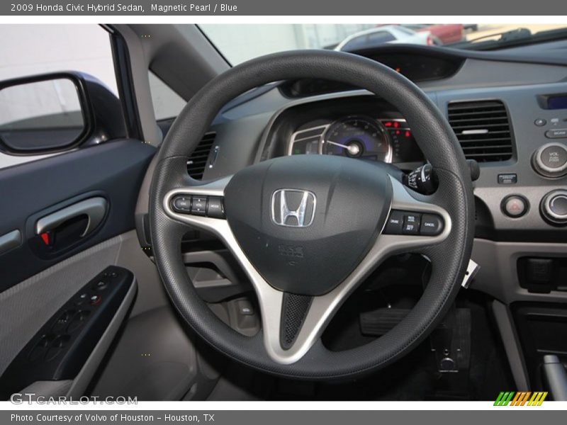 Magnetic Pearl / Blue 2009 Honda Civic Hybrid Sedan