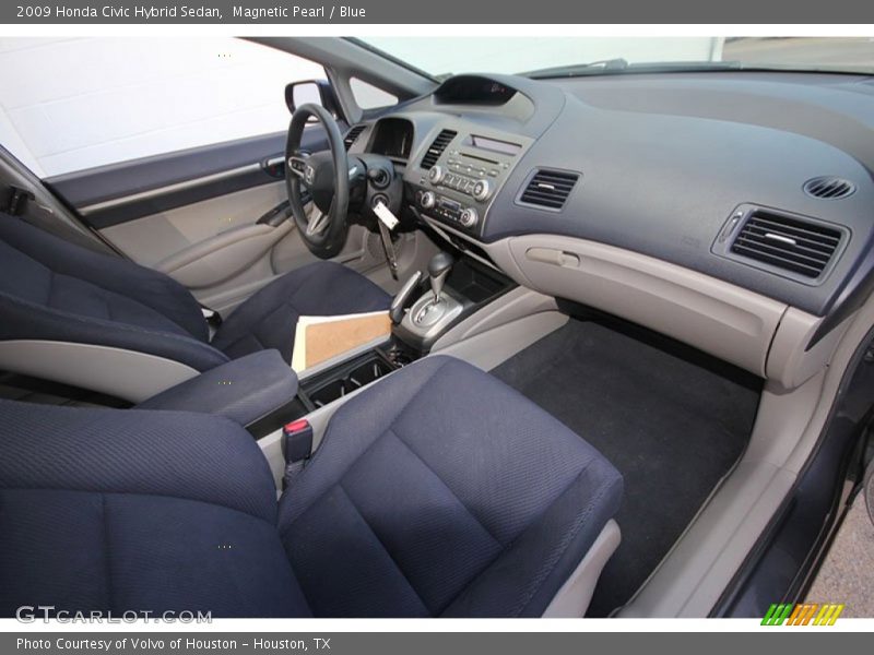 Magnetic Pearl / Blue 2009 Honda Civic Hybrid Sedan