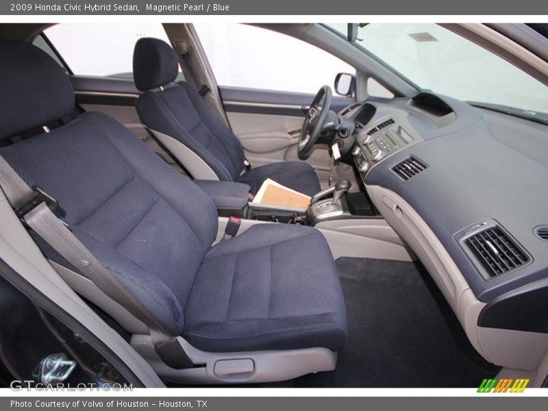Magnetic Pearl / Blue 2009 Honda Civic Hybrid Sedan