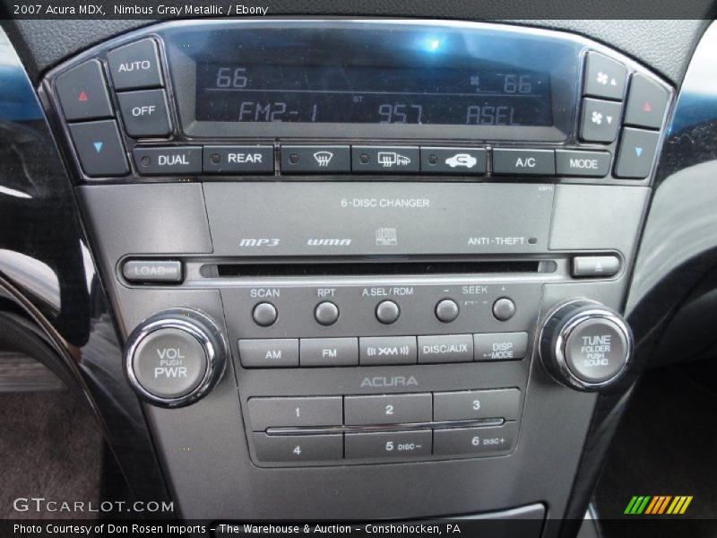 Nimbus Gray Metallic / Ebony 2007 Acura MDX