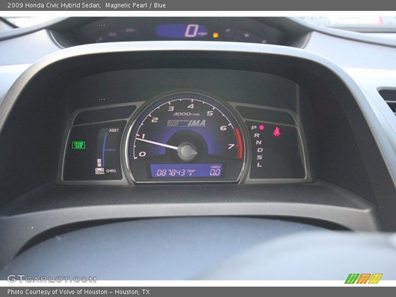 Magnetic Pearl / Blue 2009 Honda Civic Hybrid Sedan