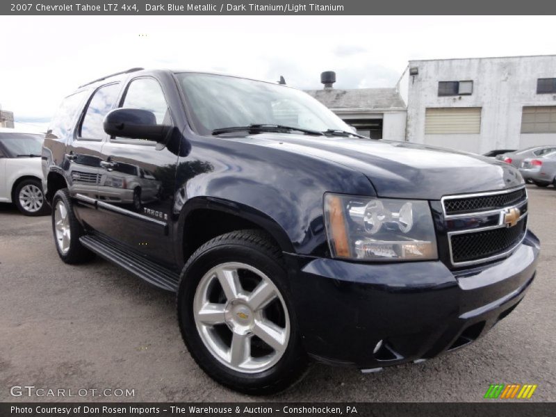 Dark Blue Metallic / Dark Titanium/Light Titanium 2007 Chevrolet Tahoe LTZ 4x4