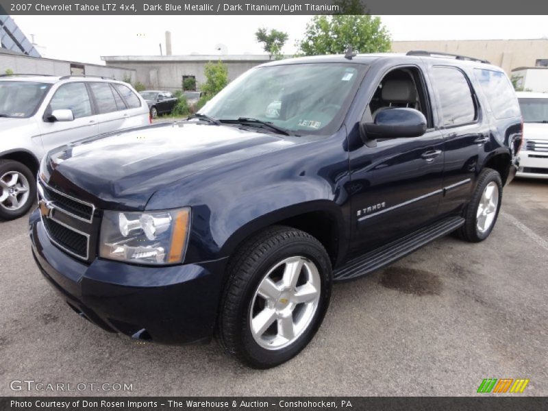 Dark Blue Metallic / Dark Titanium/Light Titanium 2007 Chevrolet Tahoe LTZ 4x4