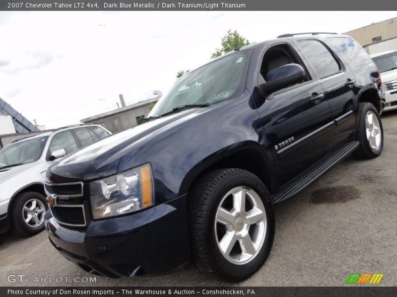 Dark Blue Metallic / Dark Titanium/Light Titanium 2007 Chevrolet Tahoe LTZ 4x4