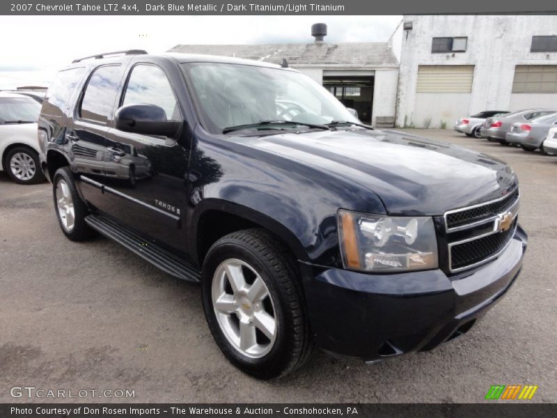 Dark Blue Metallic / Dark Titanium/Light Titanium 2007 Chevrolet Tahoe LTZ 4x4