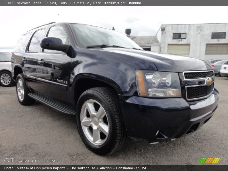 Dark Blue Metallic / Dark Titanium/Light Titanium 2007 Chevrolet Tahoe LTZ 4x4