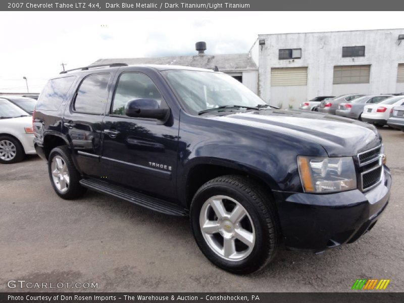 Dark Blue Metallic / Dark Titanium/Light Titanium 2007 Chevrolet Tahoe LTZ 4x4