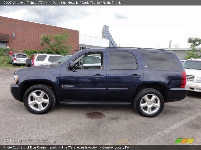 Dark Blue Metallic / Dark Titanium/Light Titanium 2007 Chevrolet Tahoe LTZ 4x4