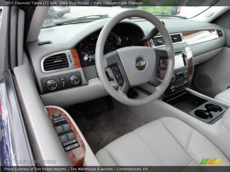 Dark Blue Metallic / Dark Titanium/Light Titanium 2007 Chevrolet Tahoe LTZ 4x4