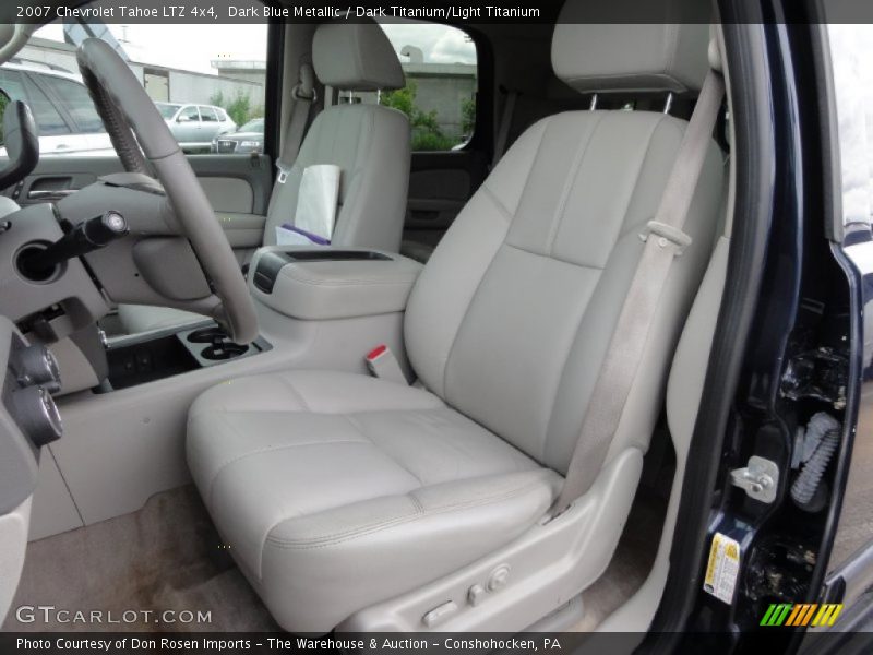Dark Blue Metallic / Dark Titanium/Light Titanium 2007 Chevrolet Tahoe LTZ 4x4