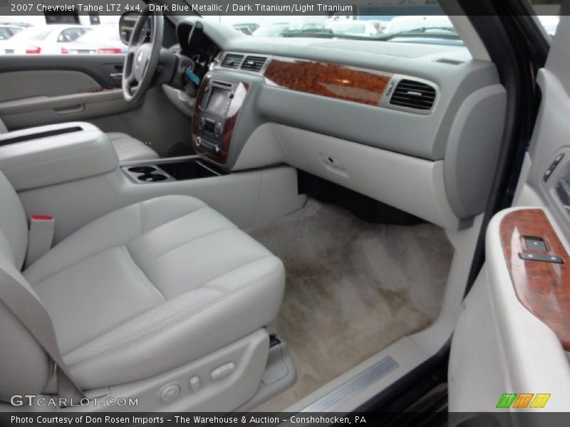 Dark Blue Metallic / Dark Titanium/Light Titanium 2007 Chevrolet Tahoe LTZ 4x4