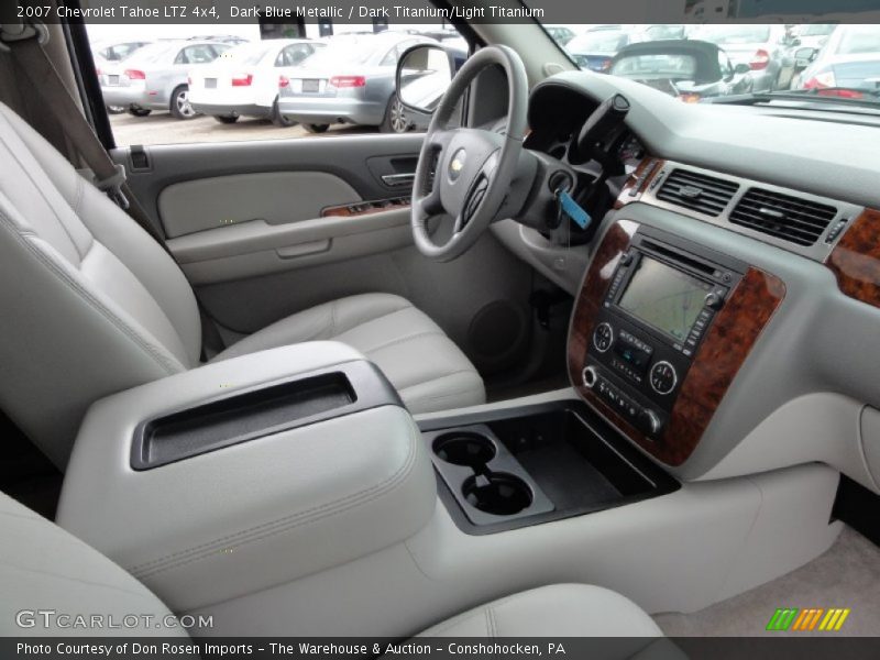 Dark Blue Metallic / Dark Titanium/Light Titanium 2007 Chevrolet Tahoe LTZ 4x4