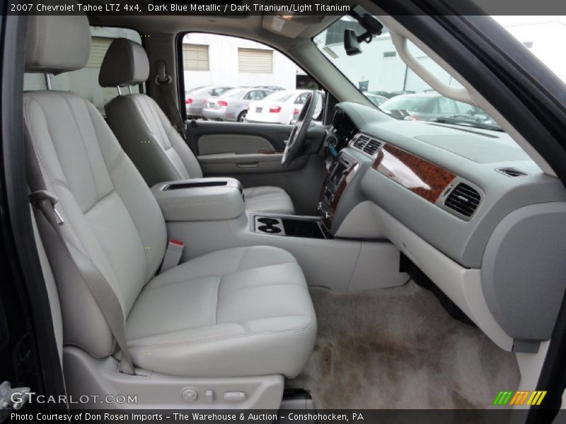 Dark Blue Metallic / Dark Titanium/Light Titanium 2007 Chevrolet Tahoe LTZ 4x4