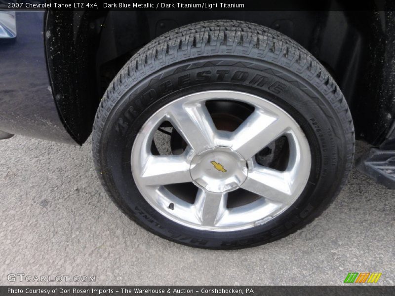 Dark Blue Metallic / Dark Titanium/Light Titanium 2007 Chevrolet Tahoe LTZ 4x4