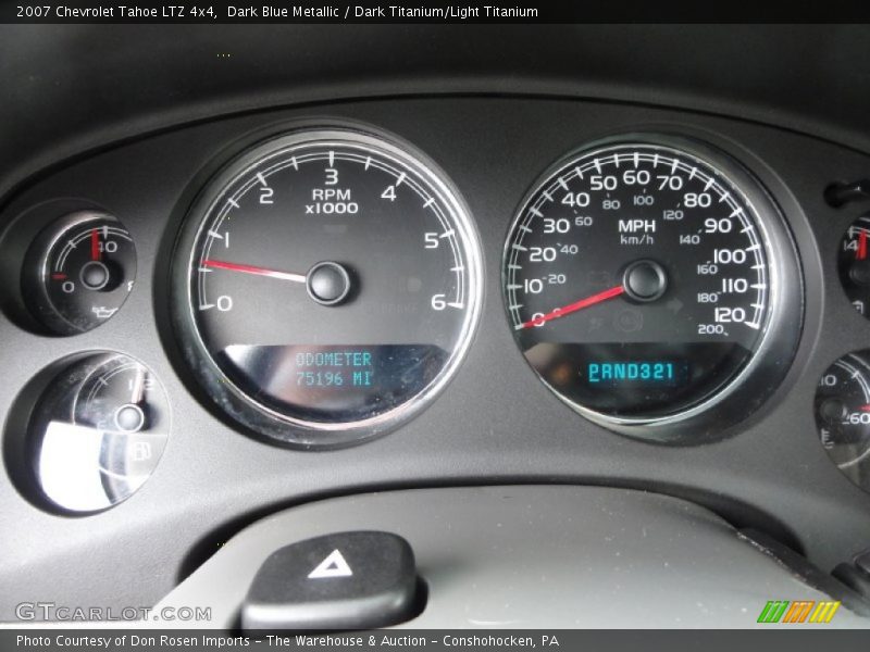 Dark Blue Metallic / Dark Titanium/Light Titanium 2007 Chevrolet Tahoe LTZ 4x4