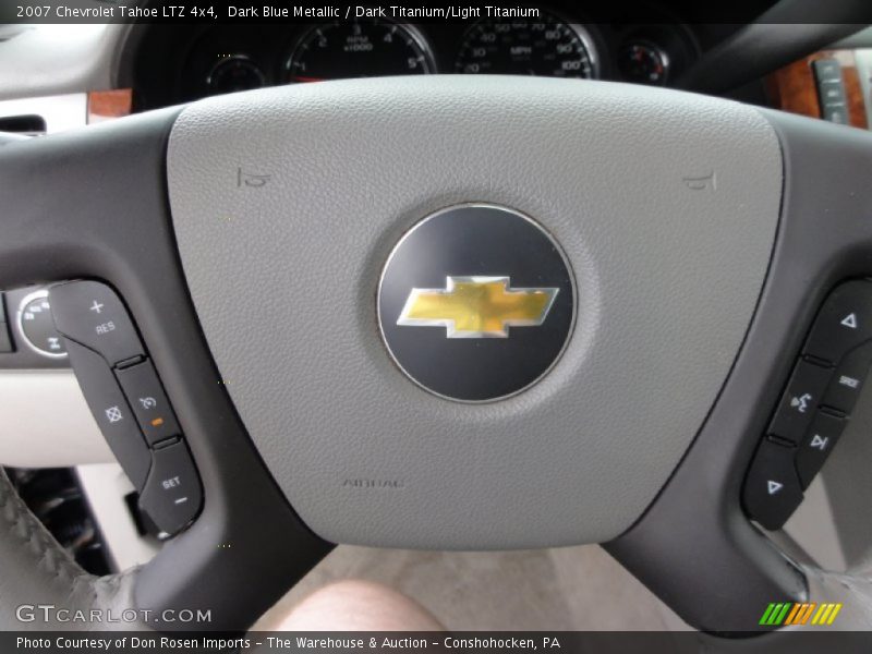 Dark Blue Metallic / Dark Titanium/Light Titanium 2007 Chevrolet Tahoe LTZ 4x4