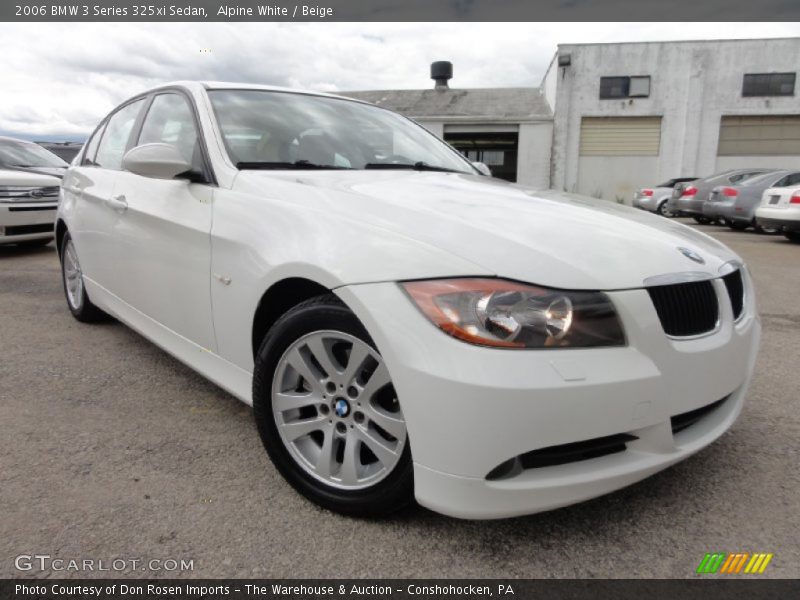 Alpine White / Beige 2006 BMW 3 Series 325xi Sedan