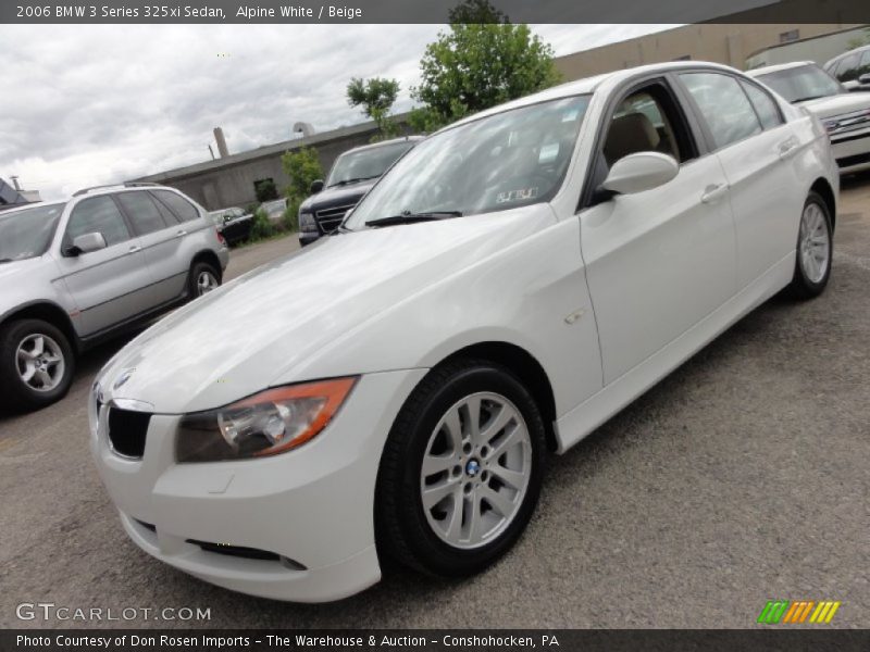 Alpine White / Beige 2006 BMW 3 Series 325xi Sedan