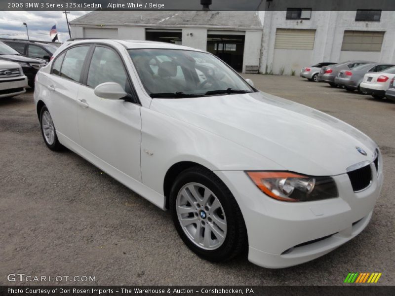 Alpine White / Beige 2006 BMW 3 Series 325xi Sedan