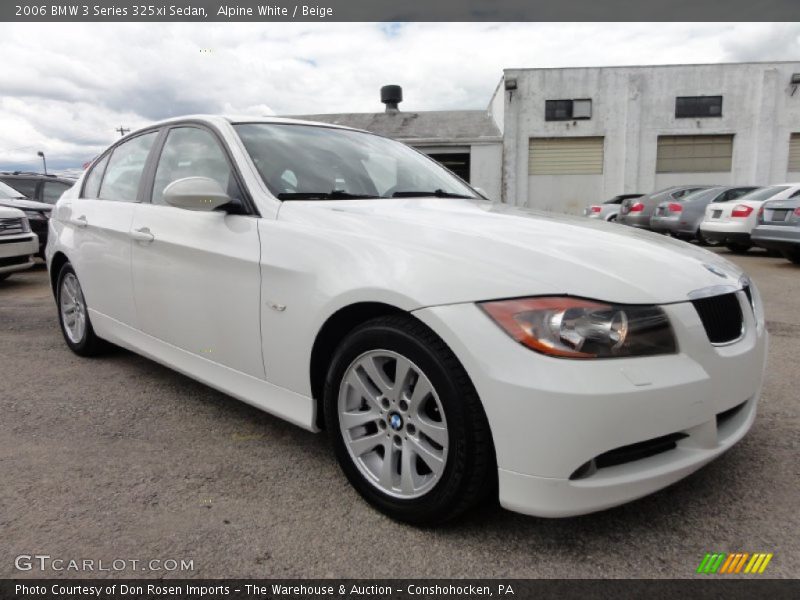 Alpine White / Beige 2006 BMW 3 Series 325xi Sedan