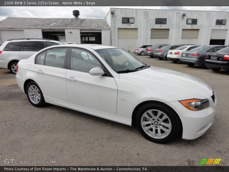 Alpine White / Beige 2006 BMW 3 Series 325xi Sedan