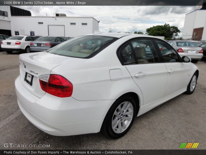 Alpine White / Beige 2006 BMW 3 Series 325xi Sedan