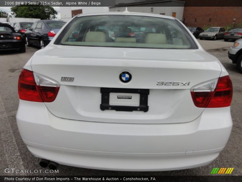 Alpine White / Beige 2006 BMW 3 Series 325xi Sedan