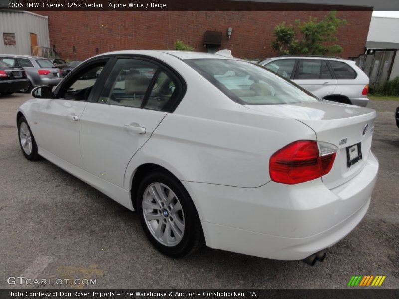 Alpine White / Beige 2006 BMW 3 Series 325xi Sedan